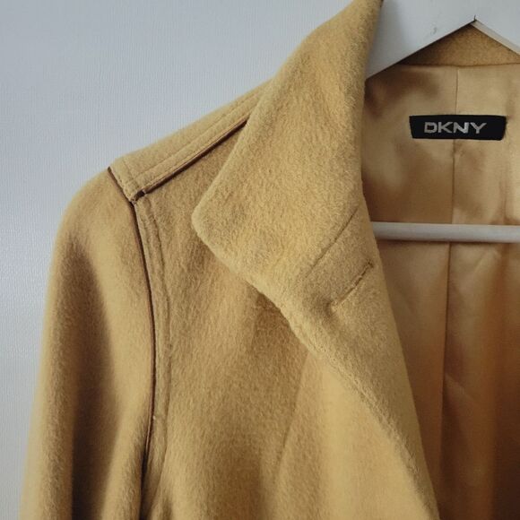 DKNY Camel Wool Coat (XS?) - Picture 4 of 15